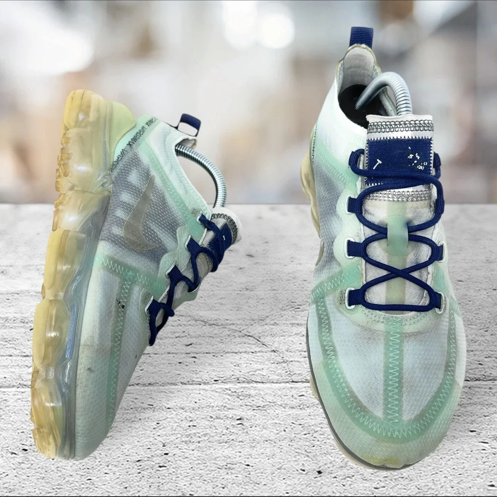 Women's Nike Air VaporMax 2019 Teal Tint Navy Accents AR6632-300 Size‎ 9